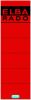 ELBA 10 Stück RADO Ordnerrücken-Etiketten, kurz/breit, 190x59mm, selbstklebend, rot