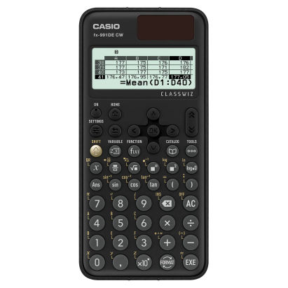 1 Stück Casio Schulrechner FX-991DE CW, Solar-/Batteriebetrieb