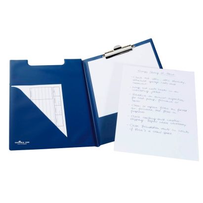 1 Stück Durable Klemmbrett-Mappe, DIN A4, aus Weichfolie, mit Dreiecktasche, blau (2355-06)