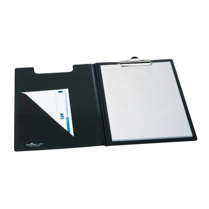 1 Stück Durable Klemmbrett-Mappe, DIN A4, aus Weichfolie, mit Dreiecktasche, schwarz (2355-01) 1 Stück Durable Klemmbrett-Mappe, DIN A4, aus Weichfolie, mit Dreiecktasche, schwarz (2355-01)