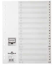 1 Stück DURABLE Kunststoff-Register, A-Z, A4, überbreit, 20-teilig (6520/10)