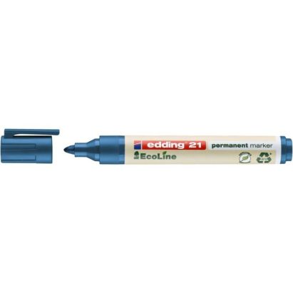 1 Stück edding 21 EcoLine Permanentmarker, blau 1 Stück edding 21 EcoLine Permanentmarker, blau