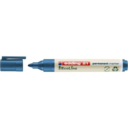 1 Stück edding 21 EcoLine Permanentmarker, blau