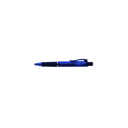 1 Stück FABER-CASTELL Druckkugelschreiber POLY BALL VIEW, blau, 0,6 mm 
