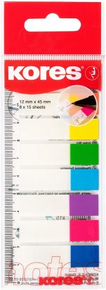 1 Stück Kores Pagemarker - Folie, 12 x 45 mm, Neonfarben