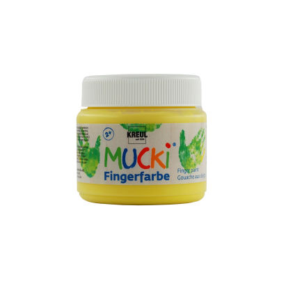 1 Stück KREUL Fingerfarbe MUCKI, gelb, 150ml