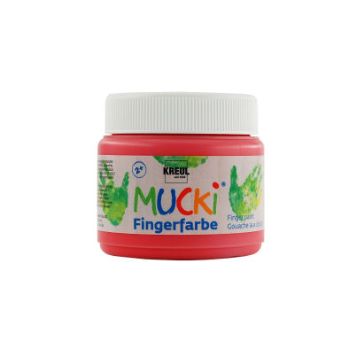1 Stück KREUL Fingerfarbe MUCKI, rot, 150ml 1 Stück KREUL Fingerfarbe MUCKI, rot, 150ml