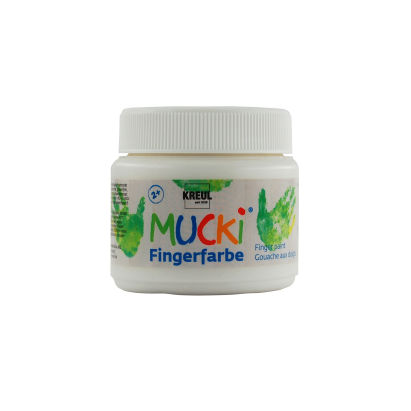 1 Stück KREUL Fingerfarbe MUCKI, weiß, 150ml