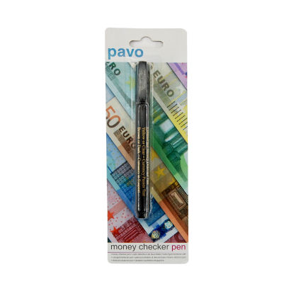 1 Stück pavo Falschgeld-Prüfstift (Money check pen), schwarz 1 Stück pavo Falschgeld-Prüfstift (Money check pen), schwarz