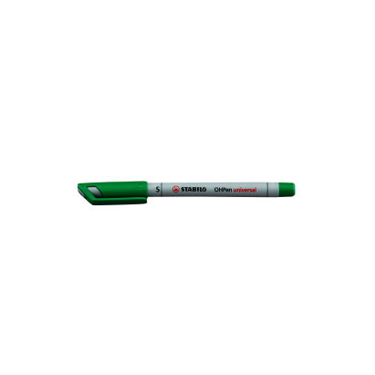 1 Stück Stabilo Nonpermanent-Marker OHPen universal, grün, 0,4mm Strichstärke, S 1 Stück Stabilo Nonpermanent-Marker OHPen universal, grün, 0,4mm Strichstärke, S