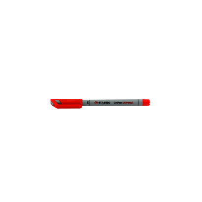 1 Stück Stabilo Nonpermanent-Marker OHPen universal, rot, 0,4mm Strichstärke, S
