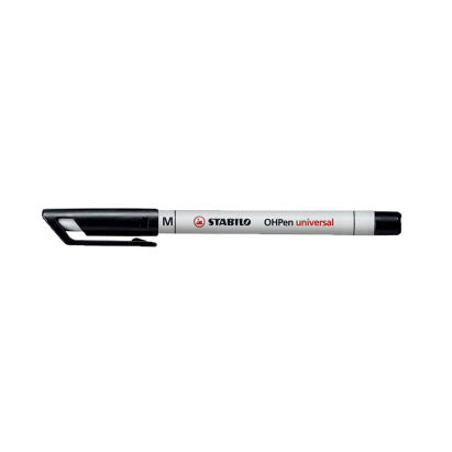 1 Stück Stabilo Nonpermanent-Marker OHPen universal, schwarz, 1,0mm Strichstärke, M 1 Stück Stabilo Nonpermanent-Marker OHPen universal, schwarz, 1,0mm Strichstärke, M