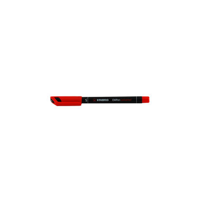 1 Stück Stabilo Permanent-Marker OHPen universal, rot, 0,4mm Strichstärke, S 1 Stück Stabilo Permanent-Marker OHPen universal, rot, 0,4mm Strichstärke, S