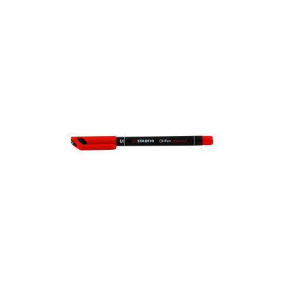 1 Stück Stabilo Permanent-Marker OHPen universal, rot, 1,0mm Strichstärke, M 1 Stück Stabilo Permanent-Marker OHPen universal, rot, 1,0mm Strichstärke, M