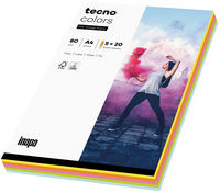 100 Blatt tecno Multifunktionspapier colors, A4, 80 g/qm, Pastellfarben