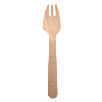 100 Stück Holz Gabel mit Schneide, braun, 13,5cm, biologisch abbaubar 100 Stück Holz Gabel mit Schneide, braun, 13,5cm, biologisch abbaubar