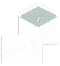 1000 Stück Briefumschläge C6, weiß, ohne Fenster, nassklebend, 72 g/qm