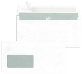 1000 Stück Briefumschläge DIN lang, mit Fenster, Haftklebung, 80 g/qm, weiß 1000 Stück Briefumschläge DIN lang, mit Fenster, Haftklebung, 80 g/qm, weiß