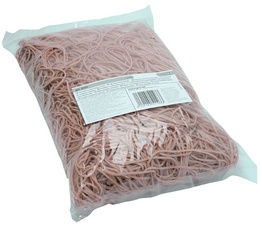 1000g Gummiringe Gummibänder im Beutel, natur, Ø 90mm, (L) 150mm x (B) 1,8mm, Großpackung 1 Kg