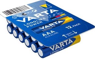 12 Stück VARTA Alkaline Batterie LONGLIFE POWER BIG BOX, Micro (AAA)