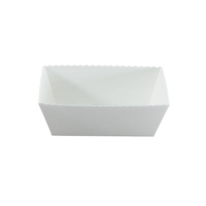 180 Stück Papierbackform für Fleisch- Leberkäse 1 Kg / 1000 g, 155x90x70mm, 3-lagig, weiß