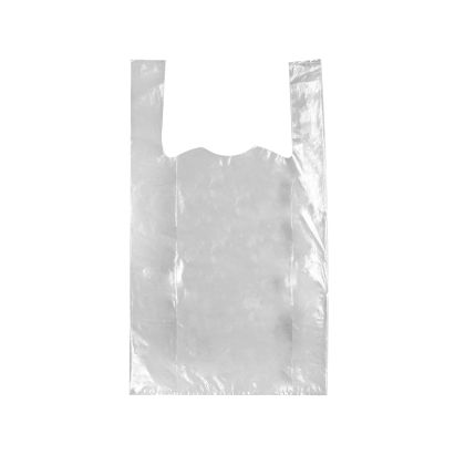50 Stück LDPE Hemdchentragetasche, Shopper, HD, 28+14x48cm, 50my, geblockt, transparent 50 Stück LDPE Hemdchentragetasche, Shopper, HD, 28+14x48cm, 50my, geblockt, transparent