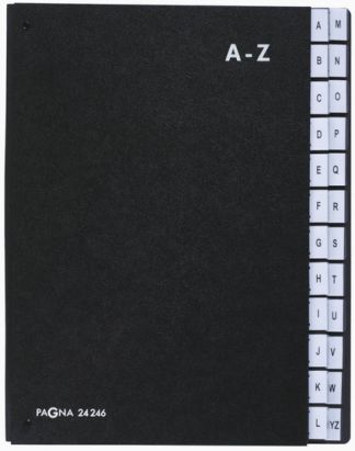 1 Stück PAGNA Pultordner, DIN A4, 24 Fächer, A - Z, schwarz (24246-04) 1 Stück PAGNA Pultordner, DIN A4, 24 Fächer, A - Z, schwarz (24246-04)