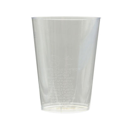 25 Stück PS Hartplastik- Trinkgläser, Mehrweg- Trinkbecher, transparent, 300ml (inkl. EWKF Gebühr)