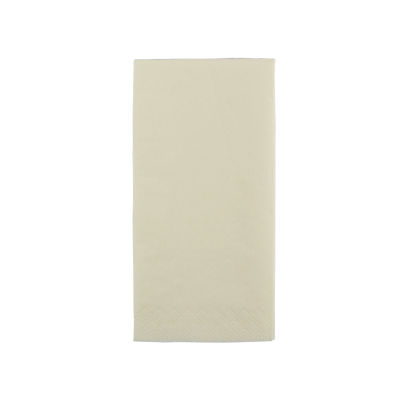 250 Stück FASANA Papier Servietten 3-lagig, 40x40cm, 1/8 Falz, buttercream, creme-beige