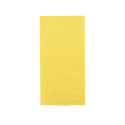1000 Stück FASANA Papier Servietten 3-lagig, 40x40cm, 1/8 Falz, gelb