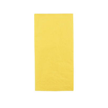 250 Stück FASANA Papier Servietten 3-lagig, 40x40cm, 1/8 Falz, sun yellow, gelb
