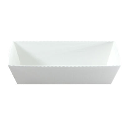 280 Stück Papierbackform für Fleisch- Leberkäse 2 Kg / 2000 g, 255x100x75mm, 3-lagig, weiß
