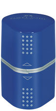 1 Stück Faber-Castell Dreifach-Spitzdose Colour Grip, Anspitzer, blau 1 Stück Faber-Castell Dreifach-Spitzdose Colour Grip, Anspitzer, blau