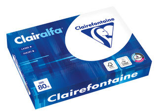 250 Blatt Kopierpapier Multifunktionspapier Clairalfa, DIN A4, 120 g/qm, extra weiß