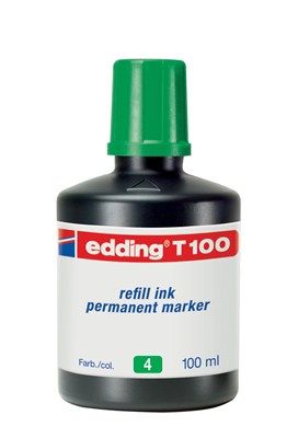 1 Stück edding T 100 Nachfülltinte für Permanentmarker, 100ml, grün 1 Stück edding T 100 Nachfülltinte für Permanentmarker, 100ml, grün