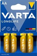 4 Stück VARTA Alkaline Batterie LONGLIFE 1,5 V, Mignon (AA/LR6) 4 Stück VARTA Alkaline Batterie LONGLIFE 1,5 V, Mignon (AA/LR6)