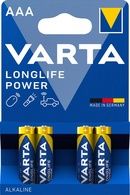 4 Stück VARTA Alkaline Batterie LONGLIFE POWER, Micro (AAA/LR03)