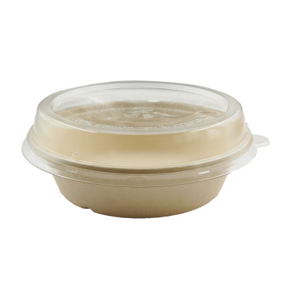 40 Stück DUNI BIOPAK Salatschale 1200ml, braun, aus Bagasse