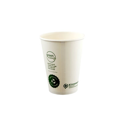 50 Stück Bio Coffee To Go Kaffeebecher 200ml, Ø80mm, weiß, zero plastic