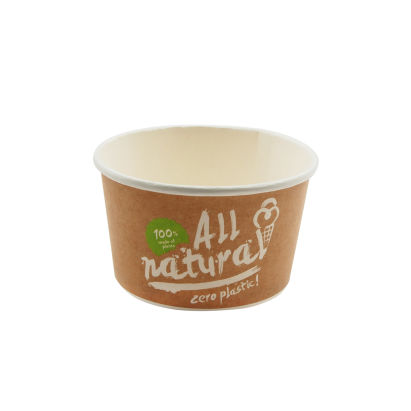 All natural 1000 Stück Bio Eisbecher 360ml, Ø 106mm