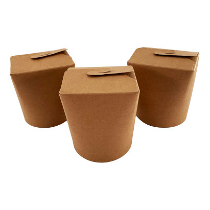 50 Stück Food Lunch Box 710ml, 26oz, braun