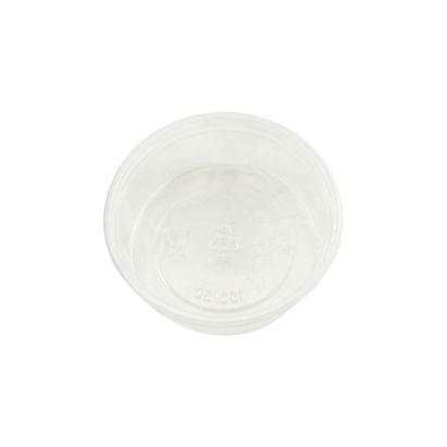 1000 Stück Feinkostbecher Plastikbecher PS, 100/50ml, rund, transparent