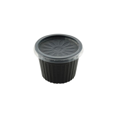 600 Stück Mehrweg- Soup To Go Becher, 500ml, schwarz, PP mit Deckel 600 Stück Mehrweg- Soup To Go Becher, 500ml, schwarz, PP mit Deckel