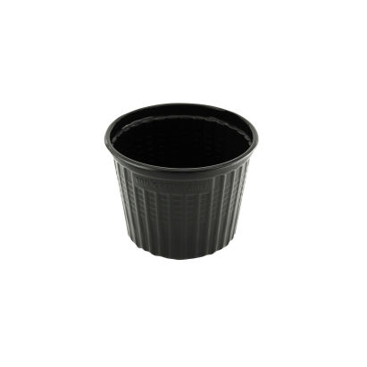 600 Stück Mehrweg- Soup To Go Becher, 500ml, schwarz, PP mit Deckel