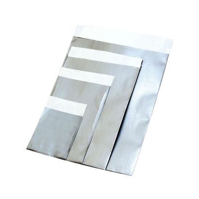 1000 Stück Papier Flachbeutel 8008F, Color, silber, 70g/m², 70x90mm