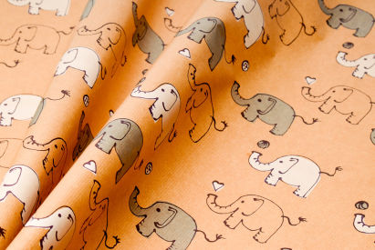 1 Rolle Geschenk- Kraftpapier 87702, Dicke Freunde, 250m, 70cm