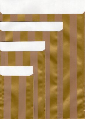 Papier Flachbeutel 89832F, Kraftpapier, Noble stripes taupe, 70g/m²