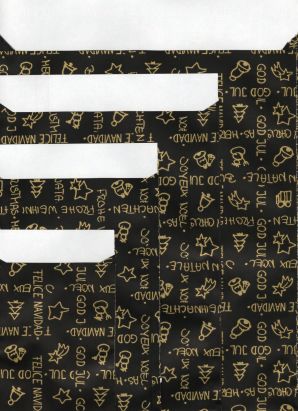 Papier Flachbeutel 99822F, Kraftpapier, Christmas Greetings, 70g/m²