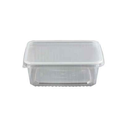 300 Stück Unischale PP, 1000ml, 180x133mm, Mehrweg, klar transparent mit Deckel 300 Stück Unischale PP, 1000ml, 180x133mm, Mehrweg, klar transparent mit Deckel