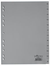  1 Stück DURABLE Kunststoff-Register, Monate, A4, Januar - Dezember (6514-10)